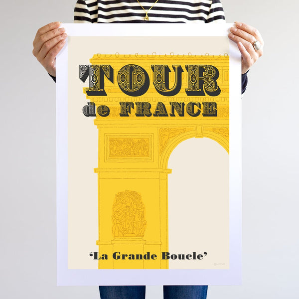 Tour de France Cycling Poster, Unframed, A2.