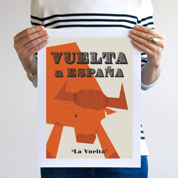 Vuelta Cycling Poster, unframed