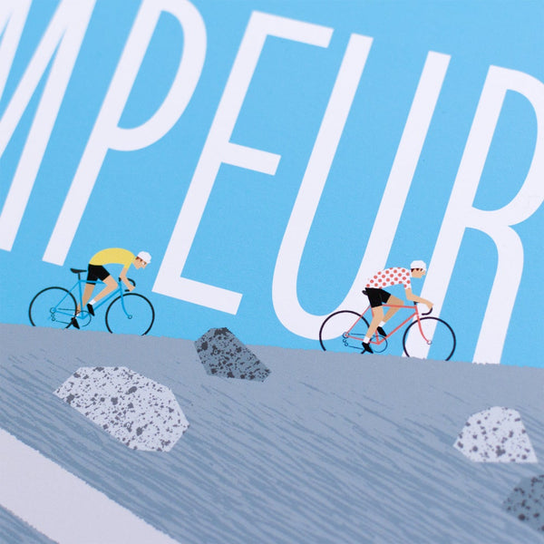 Detail from Climbers Cycling Print